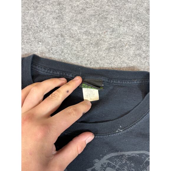 Arcticwear By Arctic Cat Long Sleeve Graphic Shirt Mens Large Racing Biker Y2K - Picture 5 of 8